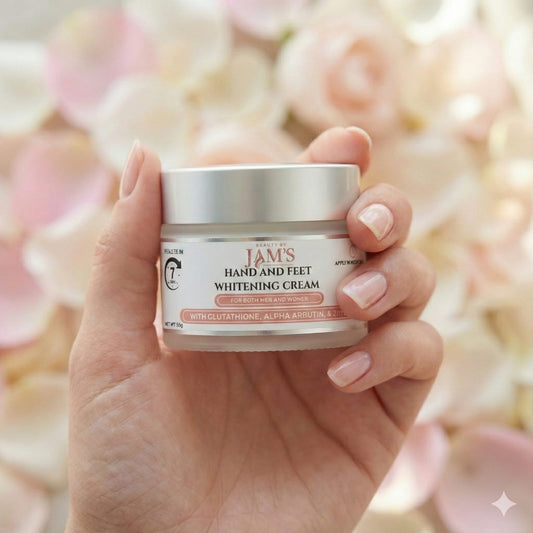 Jam’s Hand & Feet Whitening Cream with Shea Butter & Niacinamide – Bright & Soft Skin