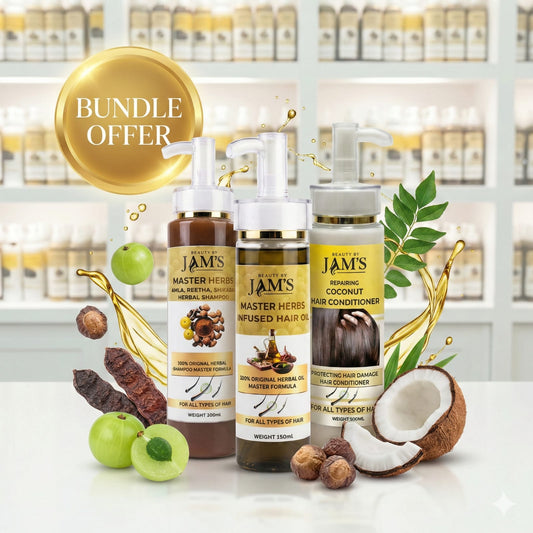 Bundle OFFER Herbal shampoo 300ml + Hair Growth oil 150ml + coconut hair conditioner