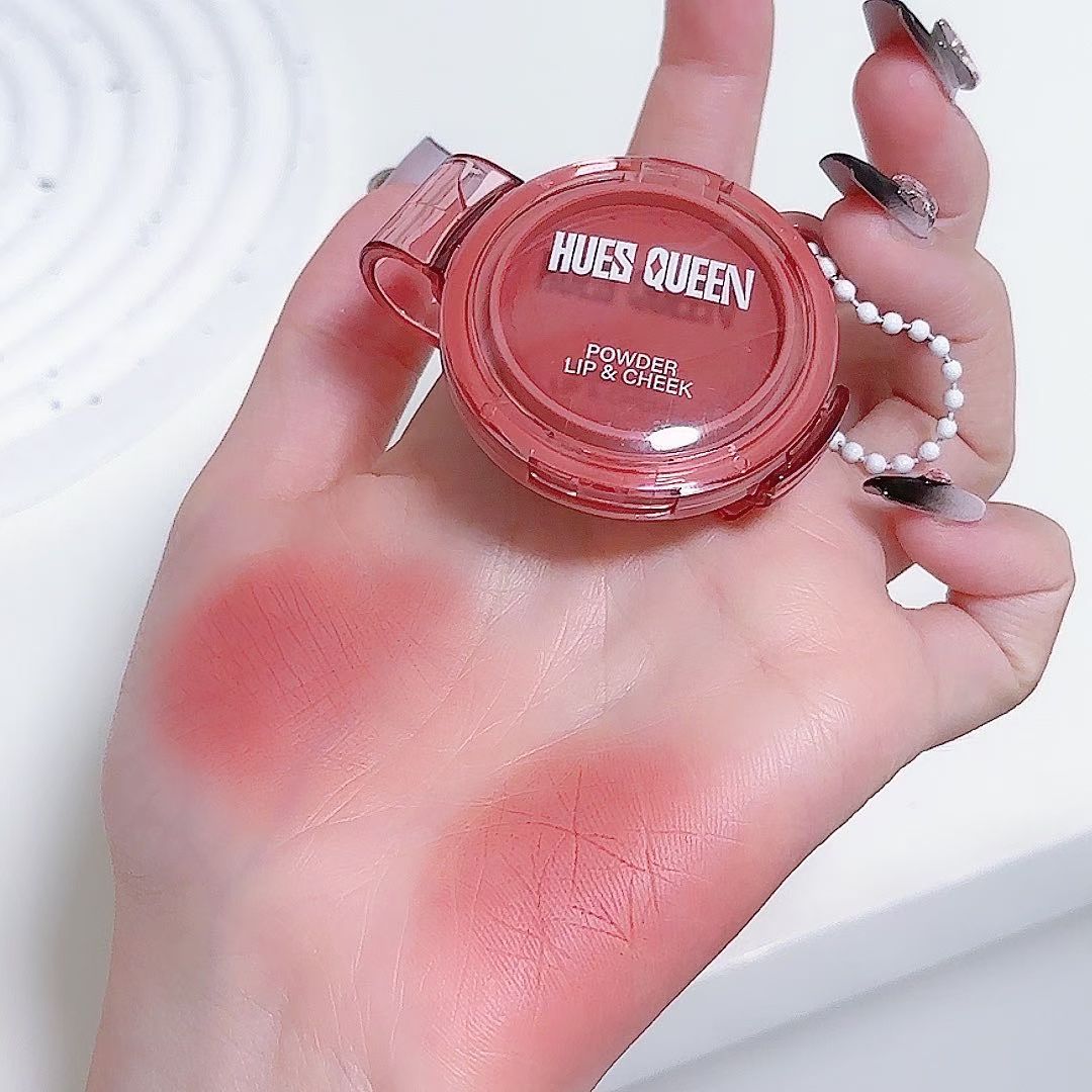 HUES QUEEN Lip & Cheek – 6 Pcs Creamy Blush Set