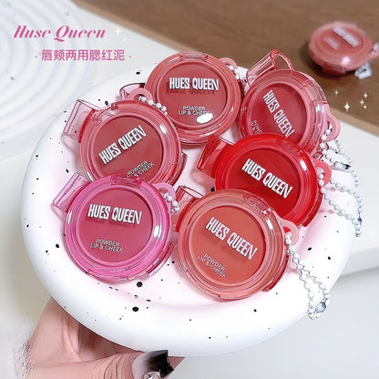 HUES QUEEN Lip & Cheek – 6 Pcs Creamy Blush Set